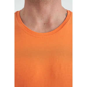 T-shirt basique pour homme à col rond, coupe standard, Tommylife Wholesale, 87911 Orange - ECRU - Product Image 5