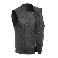 Gilet d'hiver décontracté de haute qualité pour hommes nouveau Design gilet en cuir respirant à la mode pour une utilisation en plein air de moto Style personnalisé
