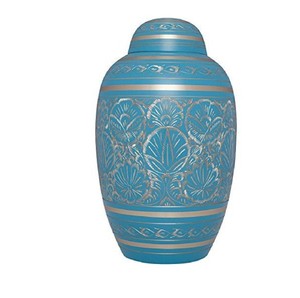 Urnes funéraires en laiton de haute qualité avec gravure complète étain et couleur rose urnes funéraires en métal fini pour cendres humaines - Product Image 5