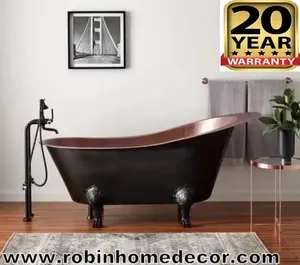 Suministro directo de fábrica Bañera portátil de cobre para adultos para decoración de baño Whirlpool y bañeras - Product Image 3