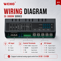 SE-3000 3000W 13.8V 14.6V 27.6V 29.2V 41.4V 43.8V 55.2V 58.4V Carga de Baterías de Plomo-Ácido y Baterías de Litio Hierro Fosfato