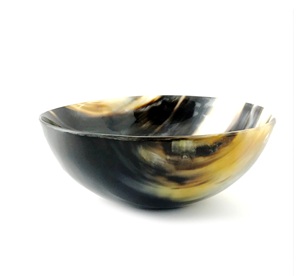 Ensemble de vaisselle et de cuillère en corne de buffle naturelle Formes ovales et rondes modernes rustiques pour le déjeuner et la fête Design vintage - Product Image 6