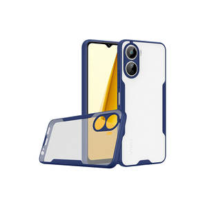 ASMA Parfe Premium Silicone Lanyard Phone Case for Vivo Y16 Y19 V23E & Poco A34 Soft TPU Protective Cover-<b>Navy</b> Blue - Product Image 1