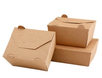 Emballage de restauration rapide personnalisé en gros, vente chaude, boîte en papier pour riz à emporter, KFC, poulet frit