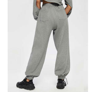 Pantalones de chándal de lana de pierna abierta eco-smart para mujer, lona suave y cómoda para invierno, estilo frontal plano - Product Image 2