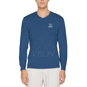 Sweat-shirt à col en V pour homme, pull décontracté à manches longues, sweat-shirt en polaire à col en V pour homme pour l'automne et l'hiver - Product Image 1