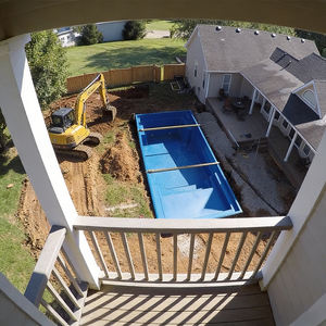 Piscine rectangulaire préfabriquée en fibre de verre FRP avec construction durable, piscine en fibre de verre à faible entretien et résistante aux UV - Product Image 3