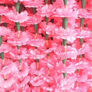 Ghirlanda di fiori di calendula artificiale in tessuto rosa Baby