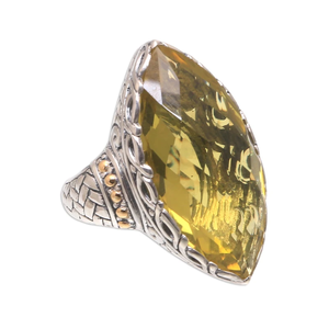 Wholesale 925 Sterling Silver Handmade <b>Ring</b> Natural Lemon <b>Quartz</b> Gemstone Premium Quality Unisex Hip-Hop Christian Weddings - Product Image 3