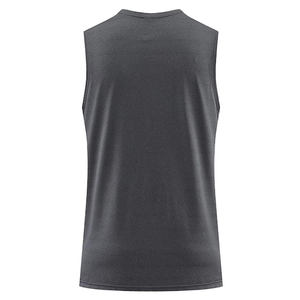 เสื้อกล้ามแขนกุดสำหรับผู้ชายเสื้อออกกำลังกายผ้าฝ้ายสแปนเด็กซ์ระบายอากาศได้โลโก้ตามสั่ง - Product Image 2