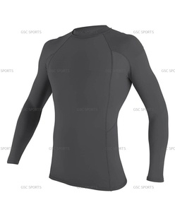 Haute qualité unisexe Rash Guard Logo personnalisé marque couche de base Compression pour MMA & BJJ OEM Service prix directs d'usine - Product Image 3