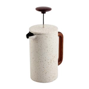 1.0L, Wood Handle, Insulated Sturdy, Double Wall Stainless Steel 304 French Press Coffee Maker - Product Image 4