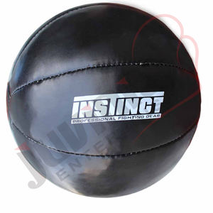 ลูกบอลออกกำลังกายแบบเย็บมือ Skintex PU สีดำ ทนทาน แข็งแรง ระดับมืออาชีพ ใช้ได้หลากหลาย  ผลิตจากโรงงานโดยตรง ปรับแต่งได้ - Product Image 4