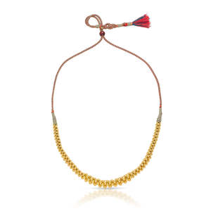 Collar Thushi de Oro de 18K Rani para Mujer con Diamante de Corte Esmeralda, Perla y Moissanita - Product Image 2