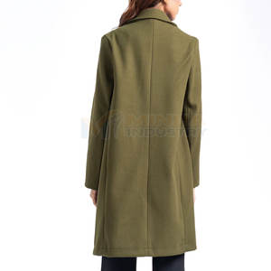 Manteau en laine d'hiver pour femmes, style de manteau en laine avec doublure en polaire longue décontractée et élégante, manteau long pour femmes - Product Image 4