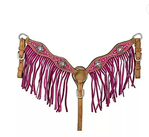 100% indiano di mucca frangia in pelle occidentale copricapo Set regolabile indiano testa a testa alta <span class=keywords><strong>al</strong></span> prezzo all'ingrosso prodotti del cavallo - Product Image 2