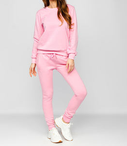 Conjunto de 2 Piezas de Invierno para Mujer, Estilo Hip Hop, 100% Algodón, Top Corto con Capucha y Pantalones Jogger - Product Image 1