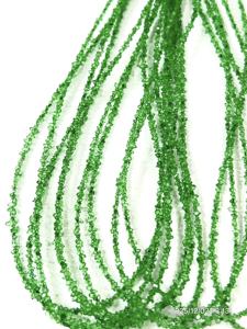 AAA Quality Natural Tsavorite <b>Color</b> Herkimar Diamond Quartz Coated <b>Beads</b> Size 2-3mm - Product Image 3