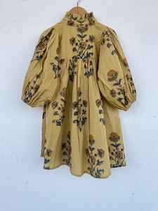 Vente en gros de robes en tissu uni à manches longues respirantes en coton biologique 100% - Product Image 6