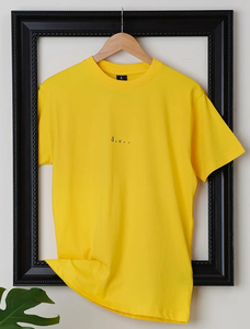 เสื้อยืดผ้าฝ้าย100% สำหรับผู้ชายดีไซน์ไหล่ตกป้ายโลโก้ตามสั่งแบบมีหลายสีทึบสวยไม่เหมือนใครจากบังกลาเทศ160แกรม - Product Image 6