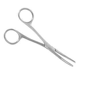 คีมหนีบสำหรับผ่าตัดทำจากสเตนเลสสตีลแบบแมนนวลสำหรับการดูแลแผลและการตกแต่งแผล - Product Image 3