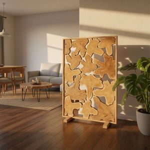DIVISOR DE HABITACIÓN DE MADERA DE TECA, MUEBLES PARA EL HOGAR DE MADERA DE SUAR - Product Image 4