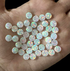 โอปอลทรงรีขนาด 9 มม. ผลิตจากห้องปฏิบัติการ คุณภาพเยี่ยม พร้อมเอฟเฟกต์เปลี่ยนสี/ประกายไฟ สำหรับทำเครื่องประดับแบบหลวม เช่น สร้อยคอ กระดุม ฯลฯ - Product Image 4