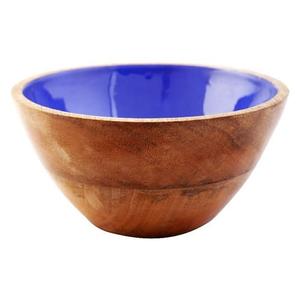 Ensaladera de madera de diseño diferente, cuenco de mesa de forma redonda para servir, cuenco de sopa de madera al por mayor con estilo clásico - Product Image 3