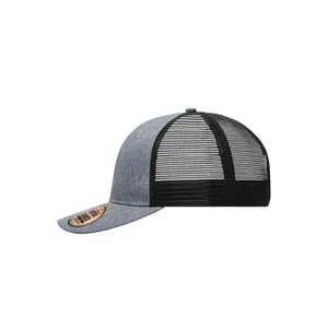 Gorra de malla de 6 paneles Cappellino Melange personalizable, gorra de malla promocional de 6 paneles en diversos colores - Product Image 1