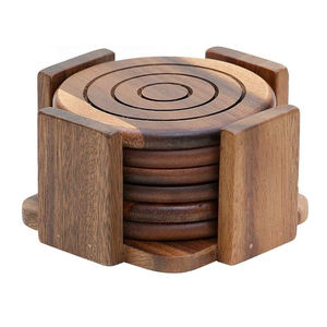 Posavasos hecho a mano, impresión HD personalizada, respetuoso con el medio ambiente, vajilla de mesa, material de la India, cuerno, resina de hueso de madera - Product Image 2