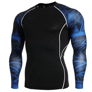 High Quality Customized Men's Long Sleeve <b>Rash</b> <b>Guards</b> Breathable and Good Quantity Printed for Men and <b>Women</b> - Product Image 3