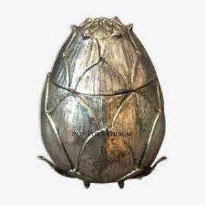 Seau à glace en acier inoxydable argenté poli avec pinces et accessoires de bar recouverts de cuir de qualité supérieure - Product Image 5