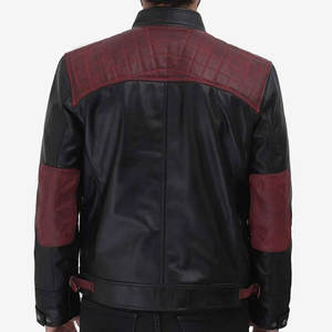 Chaqueta elegante de piel de vaca auténtica para hombre con cuello levantado Color sólido Impermeable y a prueba de viento Ropa de invierno Estilo de calle alta - Product Image 5