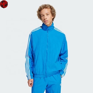 Blue Track <b>Jacket</b> <b>Men</b> Zip Up Windproof <b>Jacket</b> Breathable Lightweight Casual Sports <b>Jacket</b> Custom High-Quality - Product Image 5