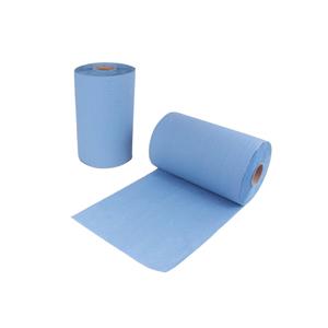ผ้าไมโครไฟเบอร์ทำความสะอาด 2 ชั้น 34x36 นิ้ว 500 แผ่น สีฟ้า - Product Image 1