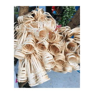 Porte-lunettes en osier de bambou enveloppé de roseau gaines de tasse simples pour la vaisselle de décoration - Product Image 2