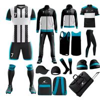 Paquete de kit de fútbol personalizable Paquete de jugador completo para equipos de EE. UU./Europa