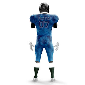 Uniformes de football américain avec logo sublimé personnalisé Ensembles unisexe grande taille respirant à bas prix Uniformes sans devoir livraison rapide - Product Image 2