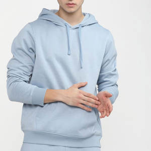 Sudaderas con Capucha de Alta Calidad, 100% Algodón, Gruesas, para Invierno, Ecológicas, con Logotipo Personalizado, MOQ Bajo, Diseño Liso Térmico, para Hombre, Servicio OEM - Product Image 1