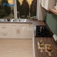 Tabla de Madera de Acacia con Borde Natural para Espresso – Encimera de Madera Maciza para Proyectos de Cocina y Muebles