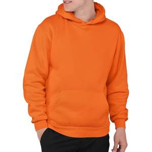 Sudadera con capucha de peso pesado para hombre, patrón sólido, sudadera de lana lisa, bolsillos, varios colores, tamaños para la temporada de invierno teñida - Product Image 2