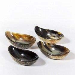 ชุดชามสลัดกระบือฮอร์นแบบทำมือดีไซน์หรูหราชุด3ชิ้นพร้อมช้อนถั่วเครื่องใช้ในครัวจานชามอาหารจาน - Product Image 2