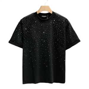 Camiseta de Hombre de Algodón con Cuello Redondo, Corte Regular, Tejido Estampado, Moda Casual, Manga Corta, Suave, Transpirable, Moderna y Elegante para Uso Diario - Product Image 3