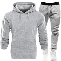 Ensemble de survêtement brodé personnalisé de haute qualité pour hommes grandes tailles, respirant, séchage rapide, polyester/coton, décontracté