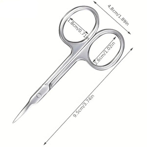 กรรไกรตัดเล็บหนังกำพร้าทำเล็บมือเล็บเท้าสแตนเลสที่มีปลายตรงสำหรับการดูแลหนังกำพร้า - Product Image 6