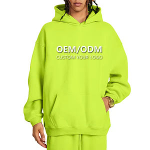 Sweat à capuche surdimensionné personnalisé 100 % coton épais avec poche brodée et impression numérique de haute qualité pour homme - OEM/ODM - Product Image 1