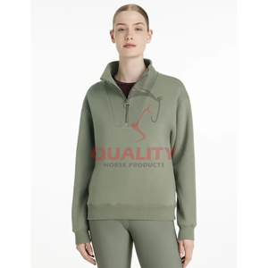 Jersey de equitación a prueba de viento asequible al por mayor 2025 para mujer sudadera ecuestre de calidad ropa de entrenamiento jersey de equitación para mujer - Product Image 1