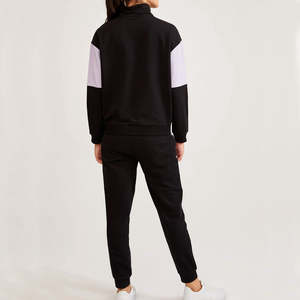 Fabricante personalizado LOGO Jogging Trajes Invierno Jogger Pullover Sudadera con capucha Mujeres Pantalones de chándal y Sudadera con capucha Conjunto Chándal Otoño Conjunto de dos piezas Mujer Logotipo personalizado - Product Image 4