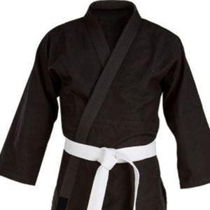 Pantalon d'arts martiaux 100% coton cousu de qualité supérieure, taille à cordon de serrage, genouillères renforcées, léger, séchage rapide, respirant, unisexe - Product Image 1