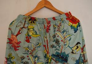 Ensemble de pyjamas en coton bleu pur, vêtements de nuit doux avec bretelles spaghetti, motif anime pour l'été, vêtements de détente pour demoiselles d'honneur, approvisionnement ODM - Product Image 4